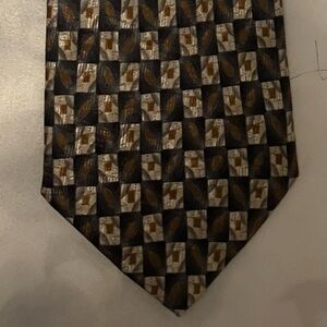 Barrington Silk Neck Tie Made in Italy, Brown , and Tan